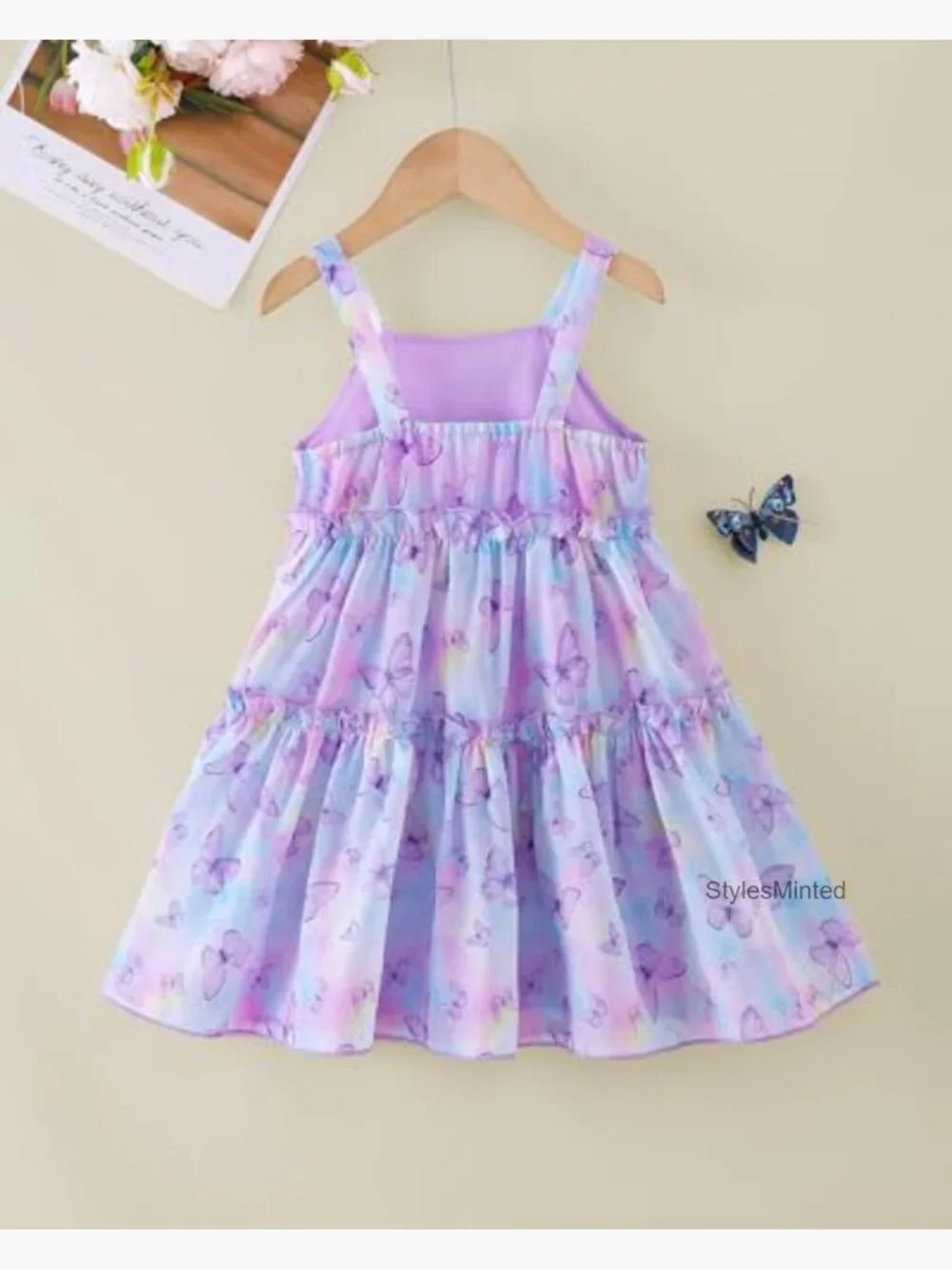 Toddler Girl Tulle Swing Dress Sleeveless Halter Summer Casual